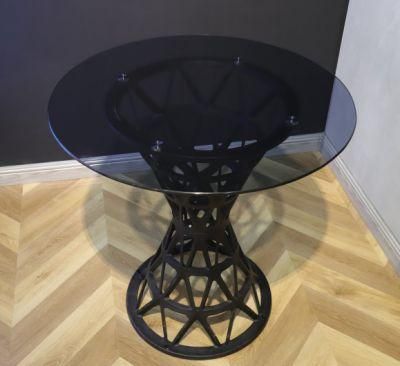 Big Contemporary Center Table Glass Coffee Table