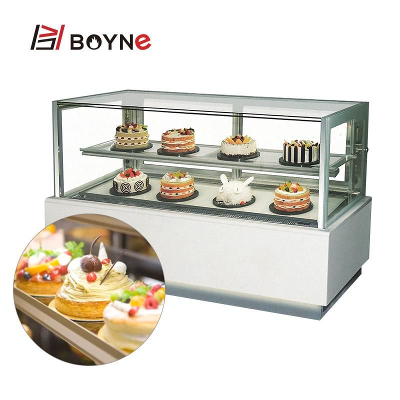 2 Layer or 3 Layer Cake Chiller Showcase Cabinet Pastry Display