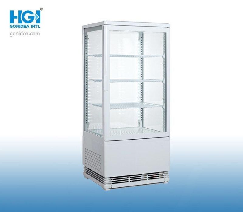 Commercial Countertop Double Glass Door Displays Chiller Showcase Cl-98