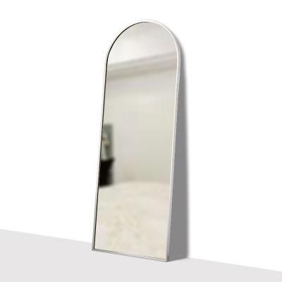 White Top Arch Rimmed Bedroom Decoration Glass Dressing Mirror