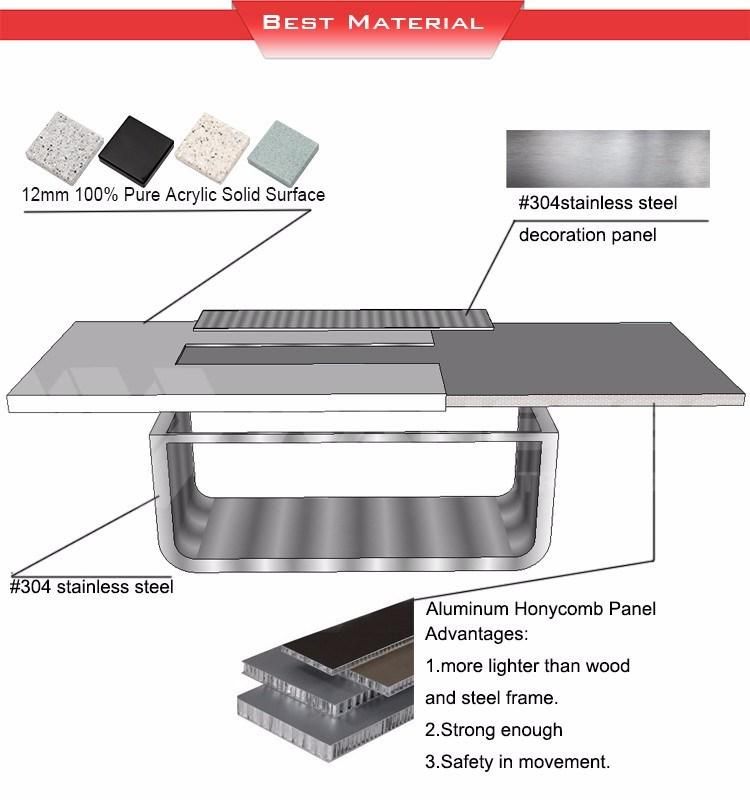 Modern Commercial Furniture Hotel Large Conference Table