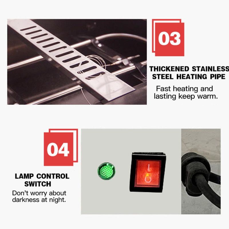 Lida Cooking Machine Kitchen Equipment Commercial Electric Glass Food Pie Warmer Merchandiser Display Showcase