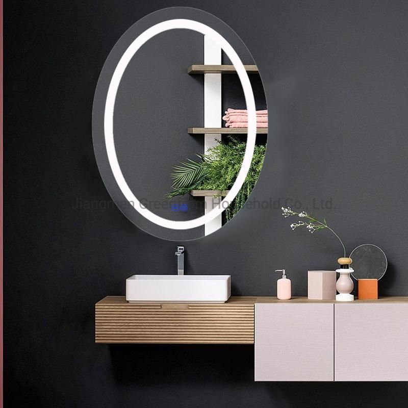 Oval Shape LED Light Fog Free Bath Room Mirror