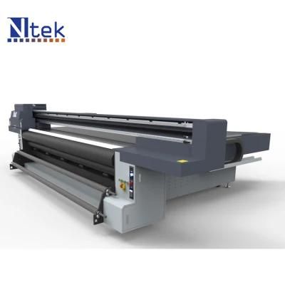Ntek 3321r Hybrid Flatbed Industrial Latest Printing Machine