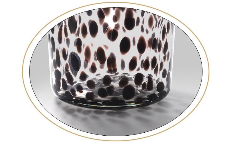 Wholesale Glass Leopard Candle Container Candle Jar Candle Holders