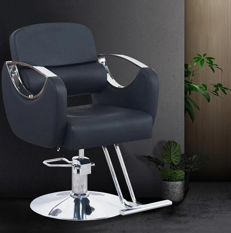 Hl-7277 Salon Barber Chair for Man or Woman with Stainless Steel Armrest and Aluminum Pedal