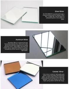 1mm 2mm 3mm 4mm 5mm 6mm Double Coated Clear Mirror Float Glass