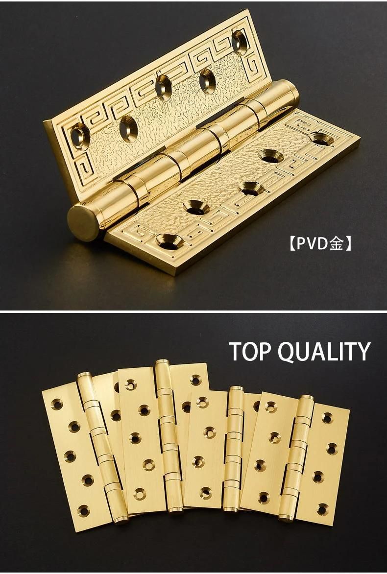 4inch 5inch Brass Wooden Door Hinge with Simply Design