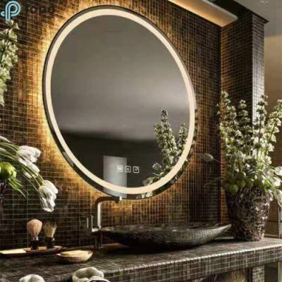 Diameter 700mm LED Light Makeup Wall Round Hotel Decor Mirror (MR-YB1-DJ005)