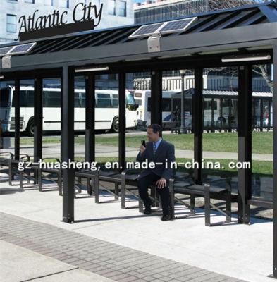 Stainless Steel Outdoor Economic Bus Stop Shelter (HS-BS-D043)