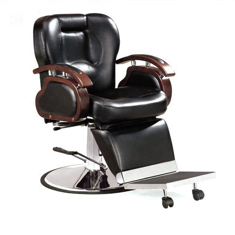 Hl-6038 Salon Barber Chair Hl-6038 for Man or Woman with Stainless Steel Armrest and Aluminum Pedal