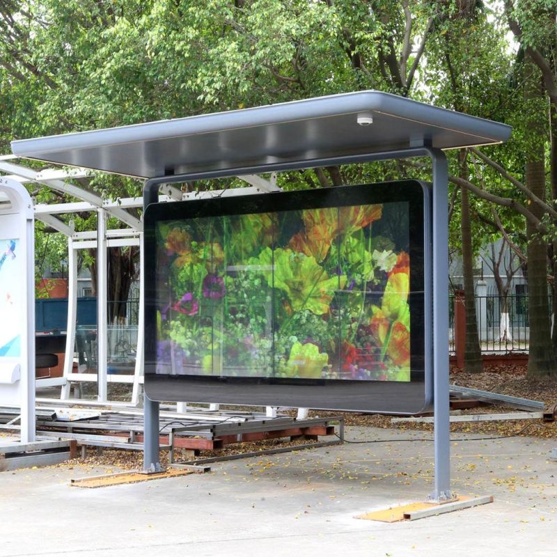 Metal Bus Shelter for Public Facilities (HS-BS-F026)