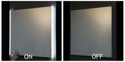 Hotel Bathroom Fogless LED Bath Mirror with Diffuser Defogger Dimmer