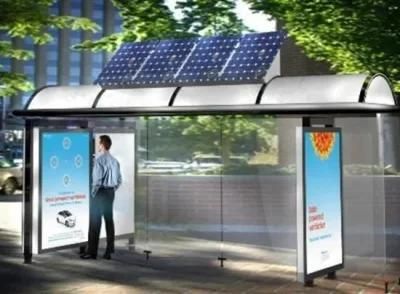 Outdoor Furniture Modern Bus Stop Bus Station Shelter