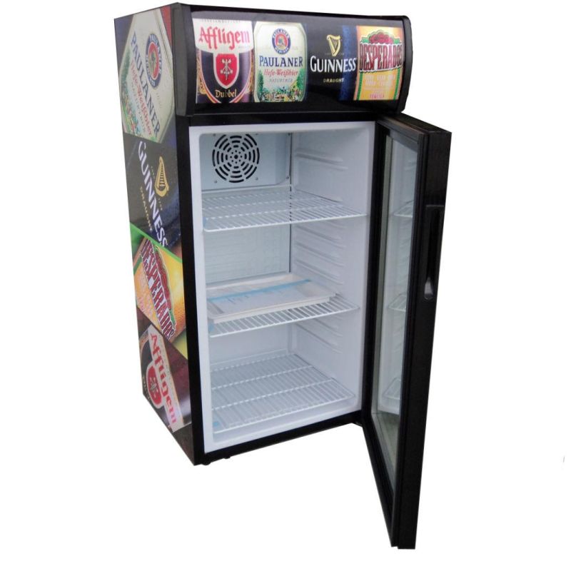 Fan Cooling Upright Glass Door Beverage Supermarket Showcase (SC80B)