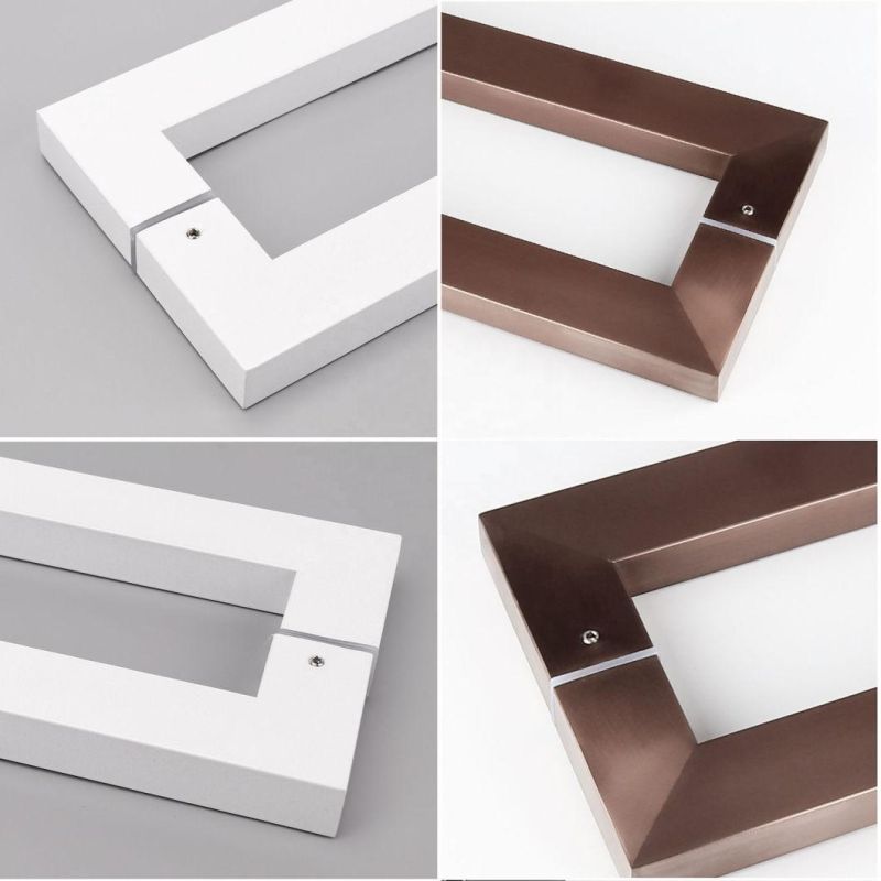 Glass Shower Door Pulls Stainless Steel Square Glass Door Handle (pH101)