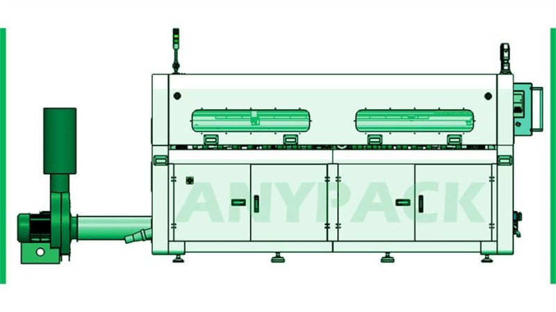 Z Type Fanfold Box on Demand Making Machine for Glass Factory Application with Production Line