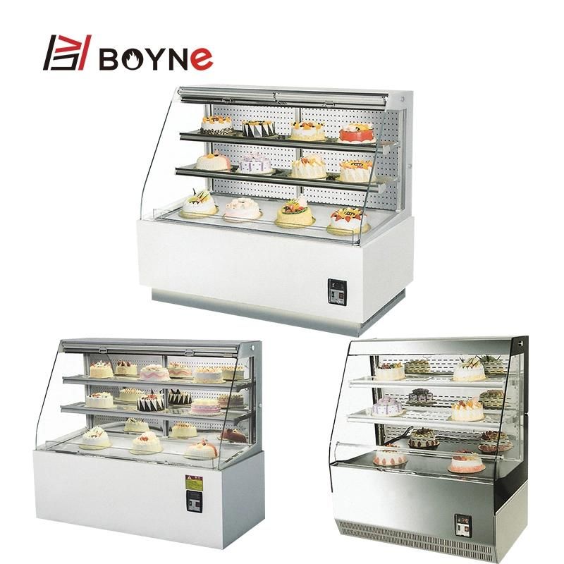 Cake Display Showcase 3 Deck Front Door Pastry Chiller Cabinet