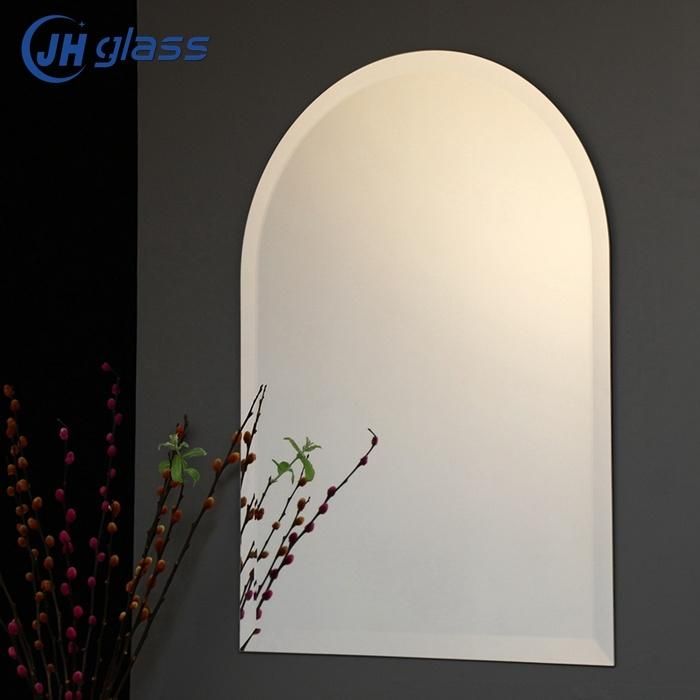 Home or Hotel Horizontal or Vertical Oval Wall Mounted Mirror Dressing Make-up Mirror Frameless Decor Mirror for Bedroom or Bathroom