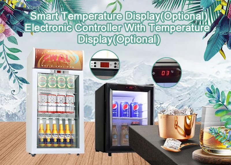 98L Commercial Glass Door Mini Bar Showcase Display Cooler (SC-98)