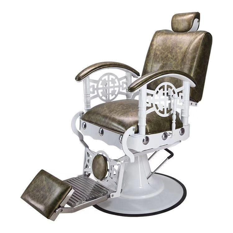 Hl-9267 Salon Barber Chair for Man or Woman with Stainless Steel Armrest and Aluminum Pedal