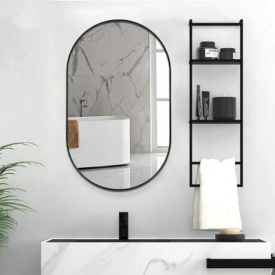 Bathroom Mirror with Black Frame Glass
