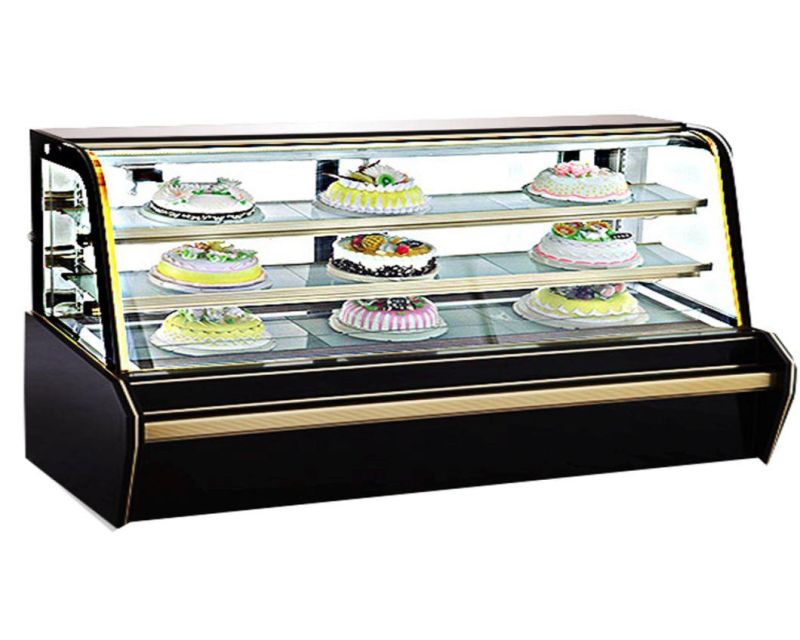 Luxury Double Arc Commercial Cake Showcase in Refrigeration
