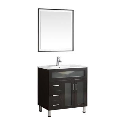 New Design Bathroom Modern Decor Double Sink Vanity Cabinet with Mirror