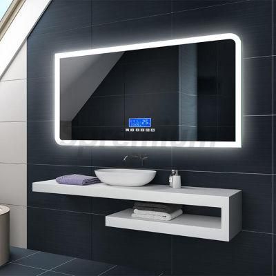 LED Illuminated Blue Tooth Mirror for Bathroom Wholesale Luxury Home Decorative Smart Mirror Silical Strip