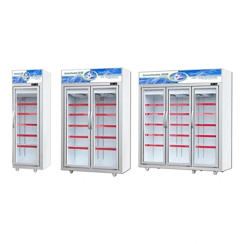 Showcase Ice Cream Display Upright Commercial Glass Door Freezer