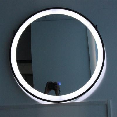 Home Decor Round 2mm Beveled Mirror Wall Mounted Bath Mirror Smart Bathroom LED Mirror with Touch Switch