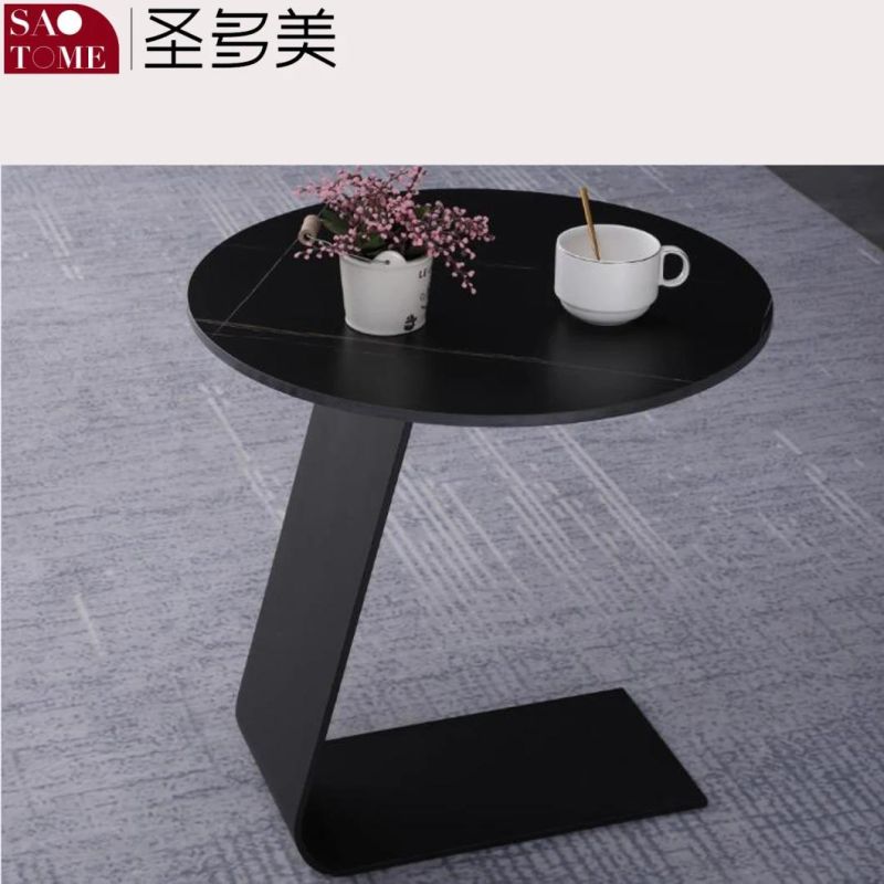 Modern Simple Luxury Leisure Living Room Furniture Slate/Marble Round Coffee Table