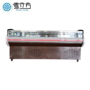 Glass Door Freezing Cabinet Top Closed Ice Cream Display Refrigerator R410A Island Freezer for Frozen Food