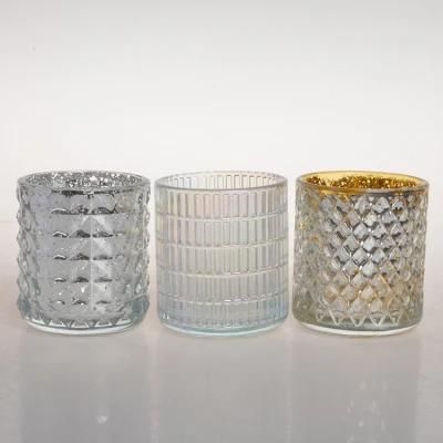 Wholesale Factory Price Customized Round Shape Empty Clear Glass Tea Light Holder for Candle