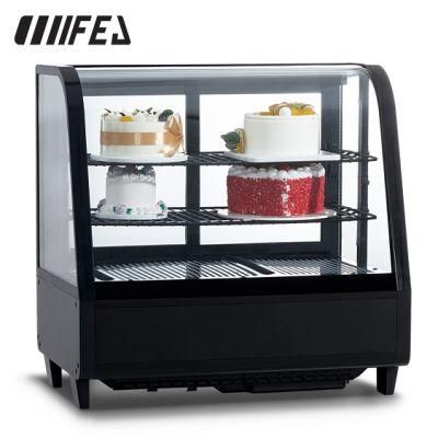 Good Quality Multi Deck Cake Freezer Showcase Display Commercial Refrigerator Showcase Ftw-100L