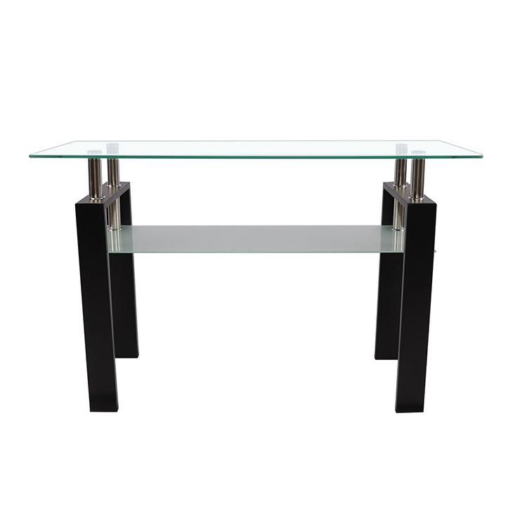 Factory Price Side Table Modern Tempered Glass Mirrored Coffee Table