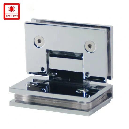 Adjustable 90 Degree Glass to Glass Solid Bathroom-Hinges (ASH-204)