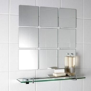 Square Shaped Mirror Glass for Decorative Wall Mirror