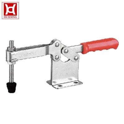 Quick Release Latch Lock Type Toggle Clamp with Red Plastic Handle