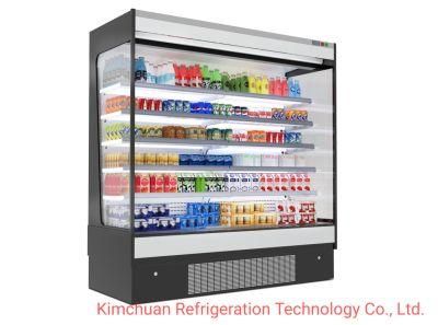 Open Style Chiller Display Super Market Cold Showcase Deep Freezer Fridge Refrigeration Equipment