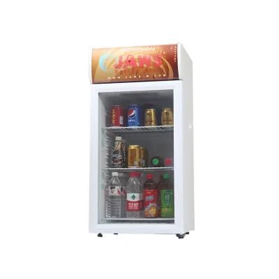 Counter Top Display Glass Door Beverage Cooler Showcase Sc-80L