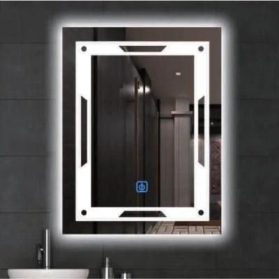 Best Quality Anti-Fog Modern LED Light Cosmetic Makeup Silver Glass Furniture Bathroom Mirror