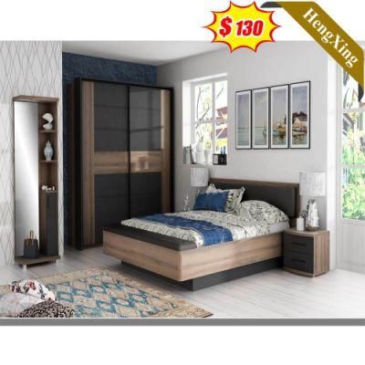 Cheap Price Modern Home Furniture Melamine Wooden MDF Bedroom Set