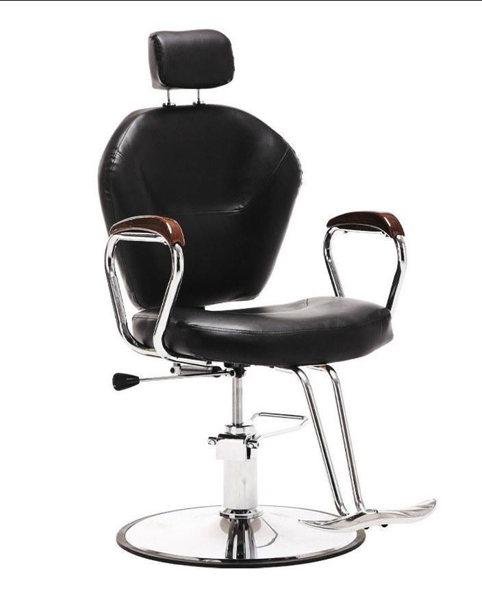 Hl-1191 Salon Barber Chair for Man or Woman with Stainless Steel Armrest and Aluminum Pedal