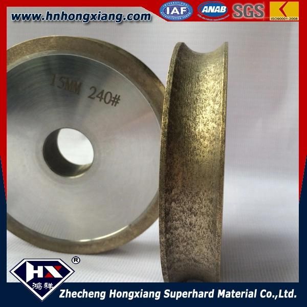 Hnhongxiang Round Glass Edge Diamond Grinding Wheel Trapezoid for Glass