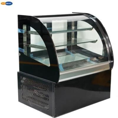 Cake Showcase Bakery Display Cabinet Glass Refrigeration Equipment