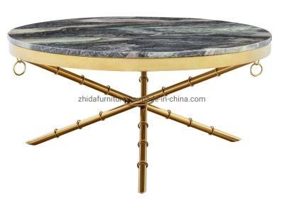 Luxury MID East Style Living Room Coffee Center Table with Marble Top