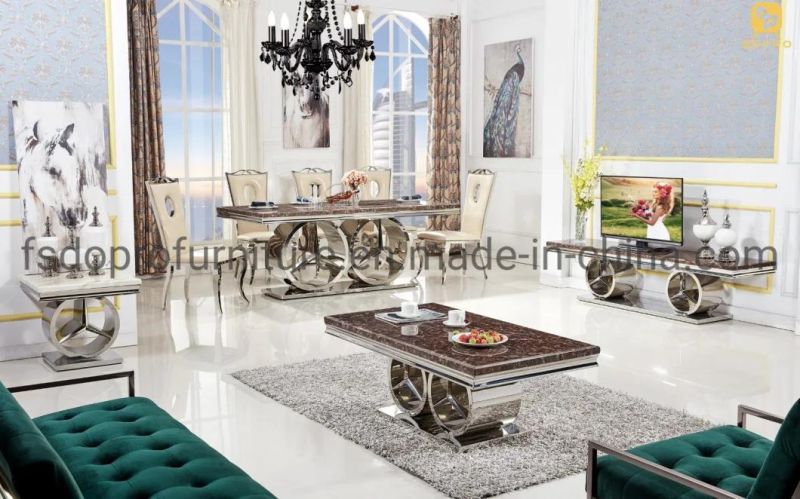 Mercedes Marble Dining Table Marble Top Dining Table Set 8 Seater -D22