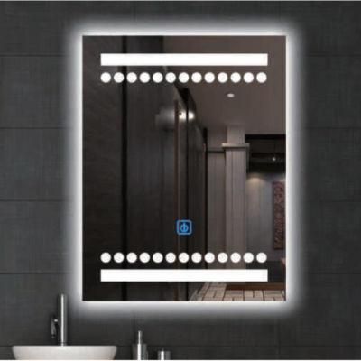 Hotel Smart Bathroom New Product Home Wall Mirror Makeup LED Light Glass Silver Waterproof Mirror
