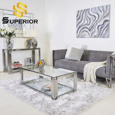 Hot Sale Contemporary Living Room Furniture Minimalist Metal Storage Coffee Table